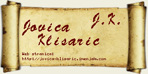 Jovica Klisarić vizit kartica
